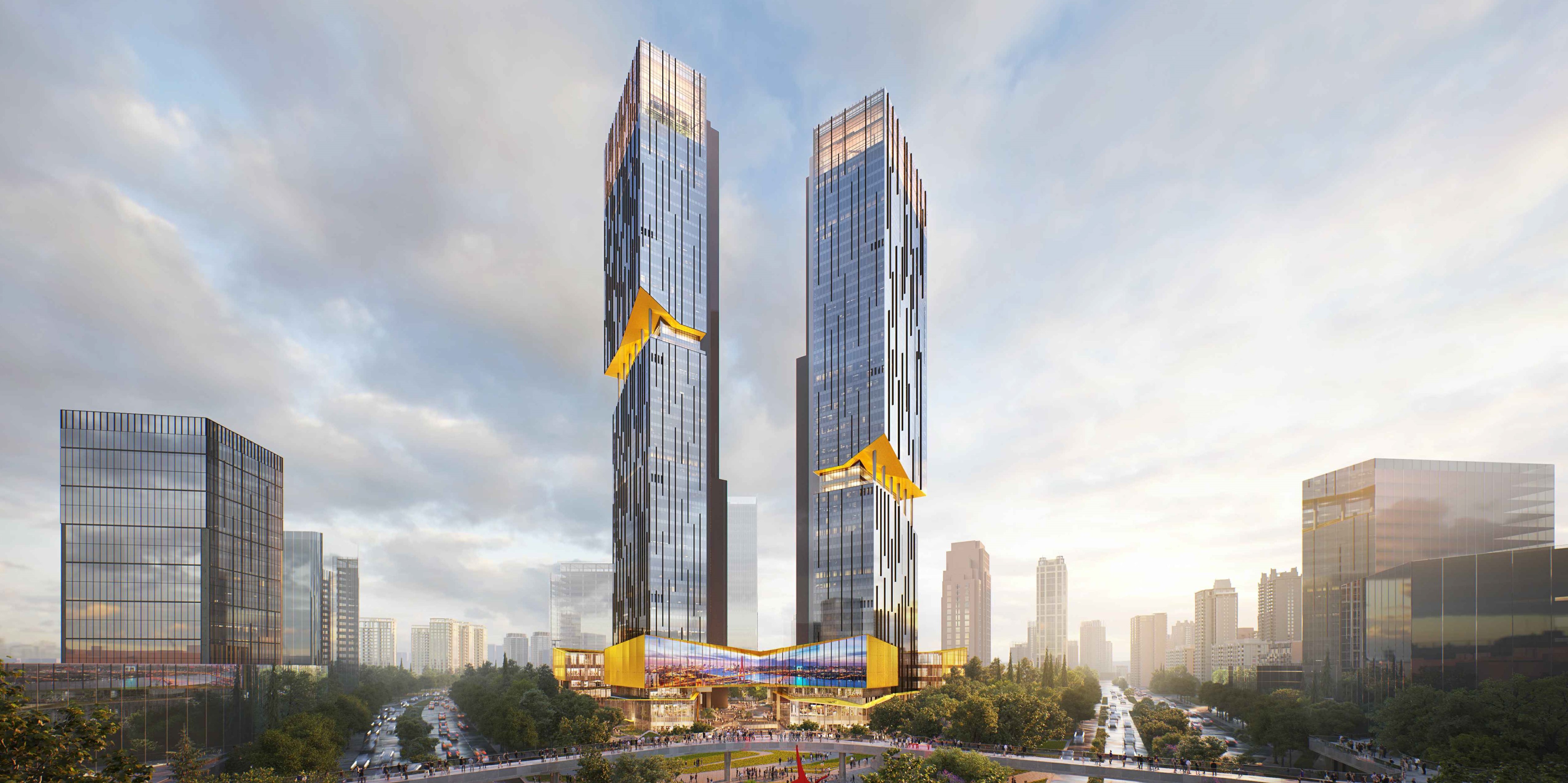 Shangpu Lingshi - Twin Towers
