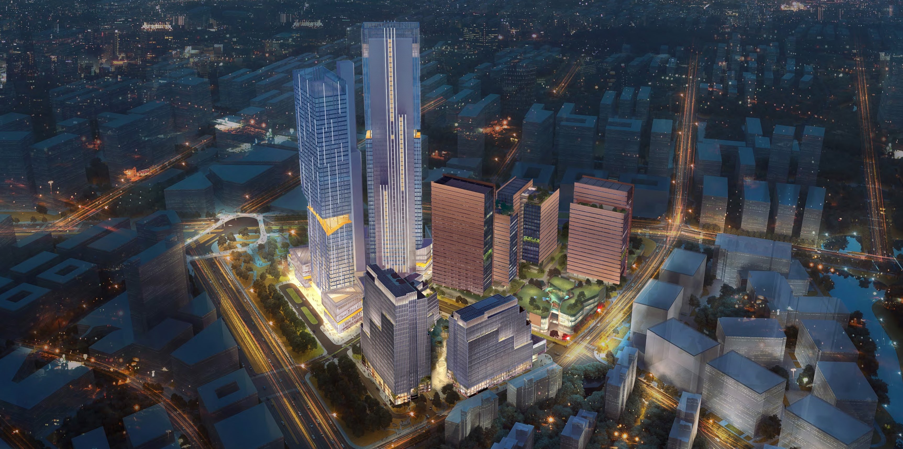 Shangpu Lingshi - Twin Towers
